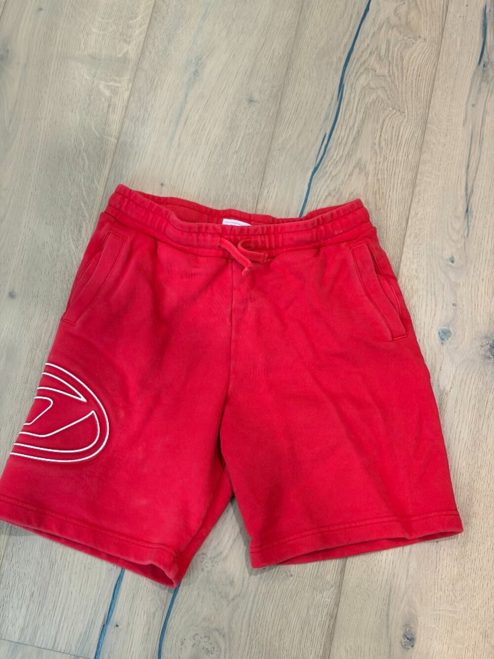 DIESEL Boys Red Athletic Shorts